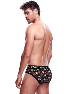 Envy Disco Unicorn Print Briefs -Online Sex toys shop 84967 a47421 black regular 003