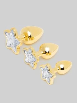 Lovehoney Star Power Jeweled Metal Butt Plug Set (3 Piece)