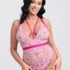 Lovehoney Tiger Lily Pink Lace Teddy -Online Sex toys shop 85042 a47481 pink regular 000