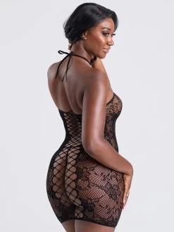 Lovehoney Treasure Chest Black Lace Mini Dress 9 Lovehoney Treasure Chest Black Lace Mini Dress -Online Sex toys shop 85047 a47486 black regular 003