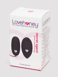 Lovehoney Secret Agent Rechargeable Remote Control Love Egg -Online Sex toys shop 85067 a47502 black 005