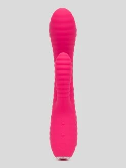 Lovehoney Ripple Rabbit Rechargeable Silicone Ribbed Rabbit Vibrator -Online Sex toys shop 85089 a47524 pink 001