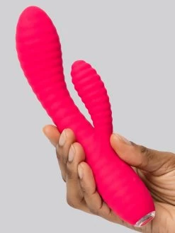 Lovehoney Ripple Rabbit Rechargeable Silicone Ribbed Rabbit Vibrator -Online Sex toys shop 85089 a47524 pink 004