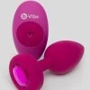 B-Vibe Remote Control Rechargeable Vibrating Silicone Jewelled Butt Plug -Online Sex toys shop 85133 a47557 pink 000