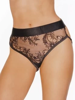 Coquette Black Label Lace And Gold Metal Chain-Back Panties 8 Coquette Black Label Lace And Gold Metal Chain-Back Panties -Online Sex toys shop 85462 a47797 black regular 002