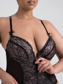 Lovehoney Plus Size Entice Me Black Lace Basque Set 7 Lovehoney Plus Size Entice Me Black Lace Basque Set -Online Sex toys shop 85551 a47866 black x size 002