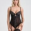 Lovehoney Parisienne Charm Black Lace Crotchless Teddy -Online Sex toys shop 85571 a47874 black regular 000