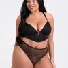 Lovehoney Plus Size Secret Noir Sheer Spot Mesh Bra Set -Online Sex toys shop 85577 a47876 black x size 000
