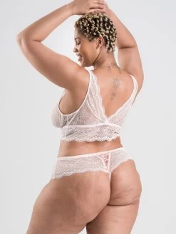 Lovehoney Plus Size Vintage Romance Sheer Ivory Lace Bra And Corset Set -Online Sex toys shop 85585 a47882 ivory x size 004