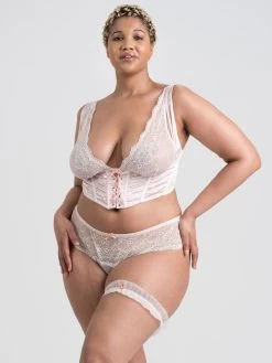 Lovehoney Vintage Romance Sheer Ivory Garter 9 Lovehoney Vintage Romance Sheer Ivory Garter -Online Sex toys shop 85594 a47888 ivory regular 003