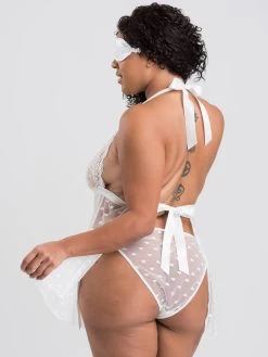 Lovehoney Plus Size White Lace Babydoll Gift Set -Online Sex toys shop 85642 a45908 white x size 002