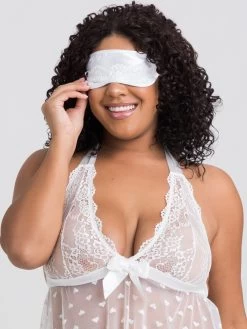 Lovehoney Plus Size White Lace Babydoll Gift Set -Online Sex toys shop 85642 a45908 white x size 003