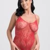 Lovehoney Red Crotchless Lace Spaghetti Strap Teddy 1 Lovehoney Red Crotchless Lace Spaghetti Strap Teddy -Online Sex toys shop 85643 a34590 red regular 000