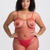 Lovehoney Plus Size Red Fishnet Mini Dress -Online Sex toys shop 85648 a32666 red x size 000