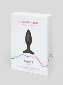 Lovense Hush 2 Small App Controlled Rechargeable Vibrating Butt Plug 4 Inch -Online Sex toys shop 85681 a47970 black 004