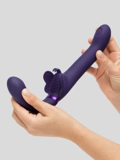 Shots Toys Vive SATU Rechargeable Pulsing Strapless Strap-On With Clitoral Stimulation -Online Sex toys shop 85685 a47974 purple 005