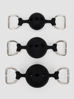 Bondage Boutique Silicone Ball Gag Training System -Online Sex toys shop 85722 a48010 black 002