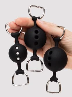 Bondage Boutique Silicone Ball Gag Training System -Online Sex toys shop 85722 a48010 black 004