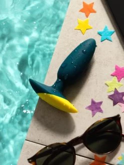 ROMP Bass Rechargeable Silicone Vibrating Butt Plug 3.5 Inches -Online Sex toys shop 85729 a48017 blue 004