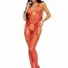 Leg Avenue Red Heart Crotchless Net Garter Bodystocking -Online Sex toys shop 85762 a48042 red regular 000