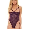 Oh La La Cheri Elayne Purple Open-Cup Crotchless Lace Teddy With Garter Straps -Online Sex toys shop 85769 a48047 plum regular 000