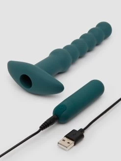 Lovehoney Booty Buzz Rechargeable Vibrating Anal Beads -Online Sex toys shop 85825 a48093 green 002