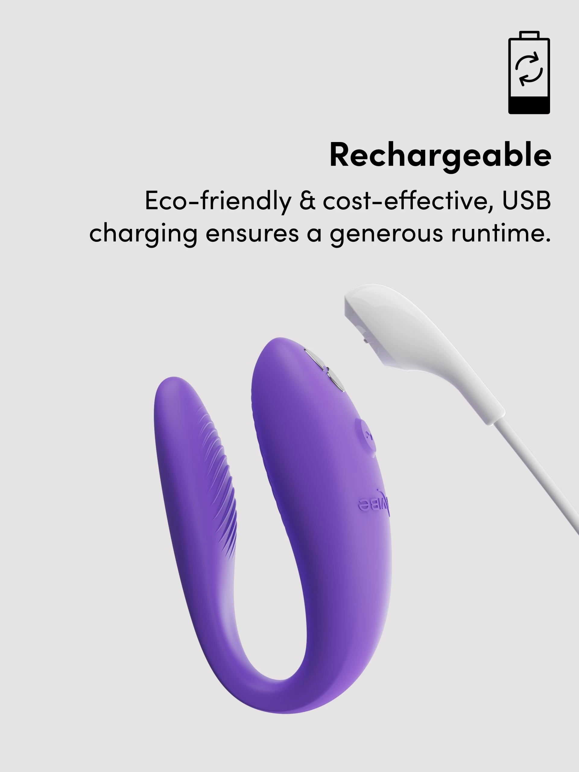 We-Vibe Sync Go App Controlled Rechargeable Clitoral And G-Spot Vibrator 10 We-Vibe Sync Go App Controlled Rechargeable Clitoral And G-Spot Vibrator - Image 8