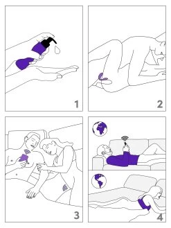 We-Vibe Sync Go App Controlled Rechargeable Clitoral And G-Spot Vibrator 19 We-Vibe Sync Go App Controlled Rechargeable Clitoral And G-Spot Vibrator -Online Sex toys shop 85837 a48106 purple 008