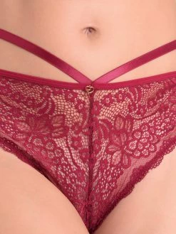 Lovehoney Late Night Liaison Wine Crotchless Thong 7 Lovehoney Late Night Liaison Wine Crotchless Thong -Online Sex toys shop 85841 a48110 wine regular 002