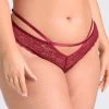 Lovehoney Plus Size Late Night Liaison Wine Crotchless Brazilian Panties -Online Sex toys shop 85844 a48112 wine x size 000