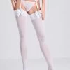 Lovehoney Fantasy White Bow Top Stockings