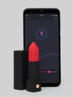Lovense Exomoon App Controlled Rechargeable Silicone Lipstick Bullet Vibrator