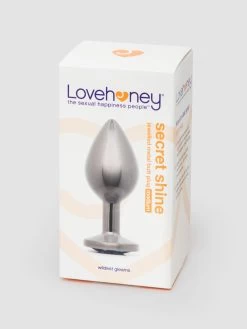 Lovehoney Gunmetal Jewelled Metal Medium Butt Plug 3 Inch -Online Sex toys shop 85887 a45717 grey 004
