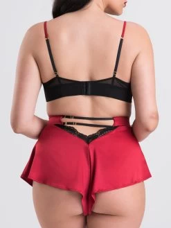 Lovehoney Plus Size Empress Red Satin Bra And Shorts Set -Online Sex toys shop 85928 a48188 red x size 003