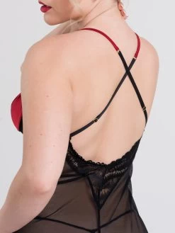 Lovehoney Empress Red Satin Long Slip -Online Sex toys shop 85932 a48190 red regular 005