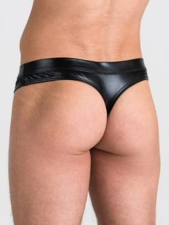 LHM Tough Love Black Wet Look Studded Thong -Online Sex toys shop 85939 a48195 black regular 002