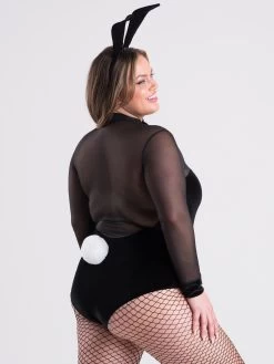 Lovehoney Fantasy Plus Size Chic-Bunny Costume -Online Sex toys shop 85963 a48207 black x size 002