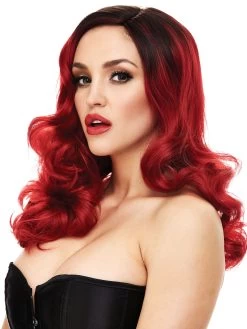 XGen Red Wavy Wig