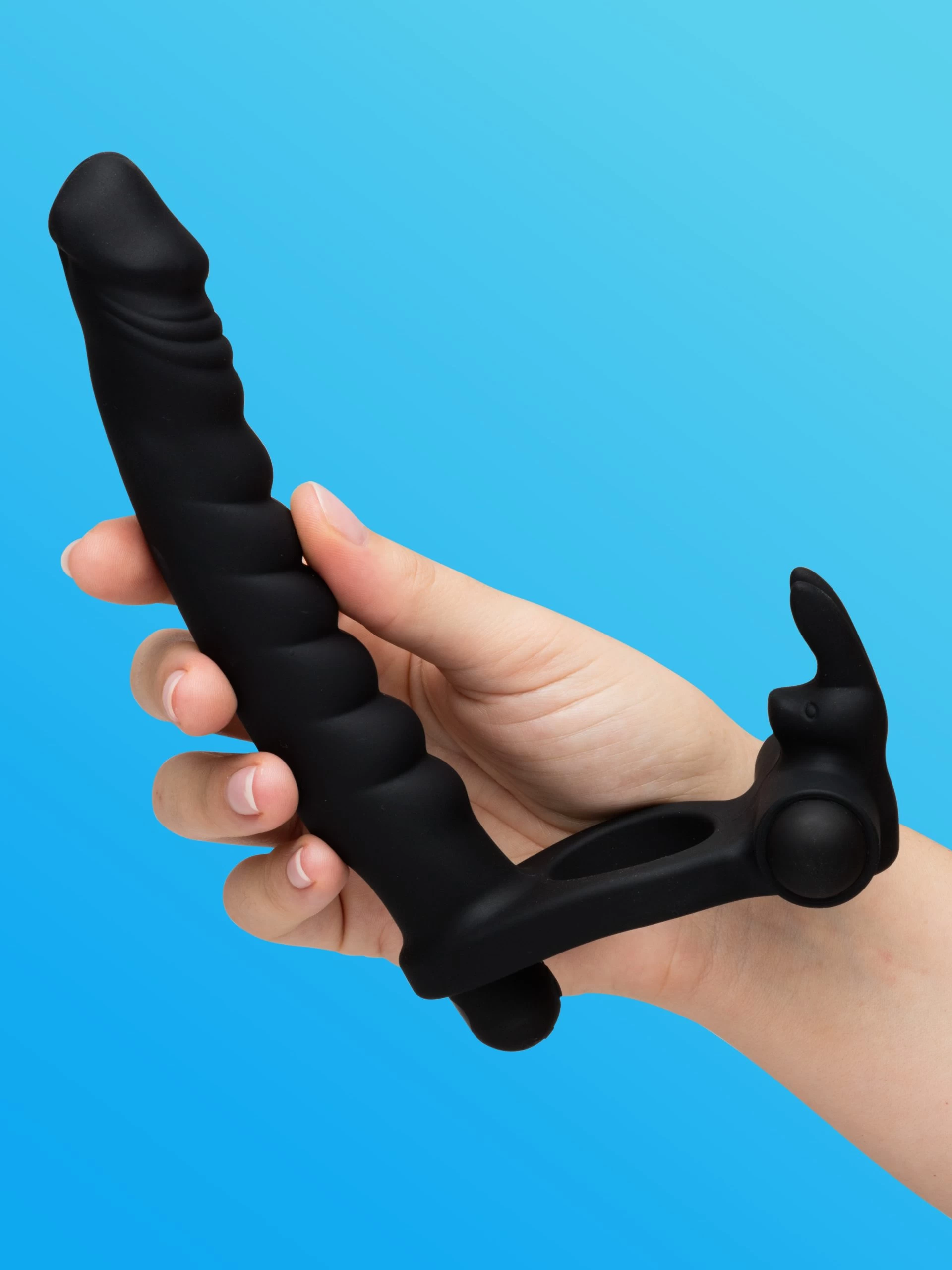 Lovehoney Double Buzz Vibrating Rabbit Double Penetration Strap-On 4 Lovehoney Double Buzz Vibrating Rabbit Double Penetration Strap-On - Image 2