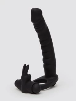 Lovehoney Double Buzz Vibrating Rabbit Double Penetration Strap-On 10 Lovehoney Double Buzz Vibrating Rabbit Double Penetration Strap-On -Online Sex toys shop 86054 a48263 black 002