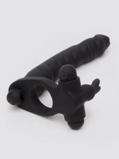 Lovehoney Double Buzz Vibrating Rabbit Double Penetration Strap-On 11 Lovehoney Double Buzz Vibrating Rabbit Double Penetration Strap-On -Online Sex toys shop 86054 a48263 black 003