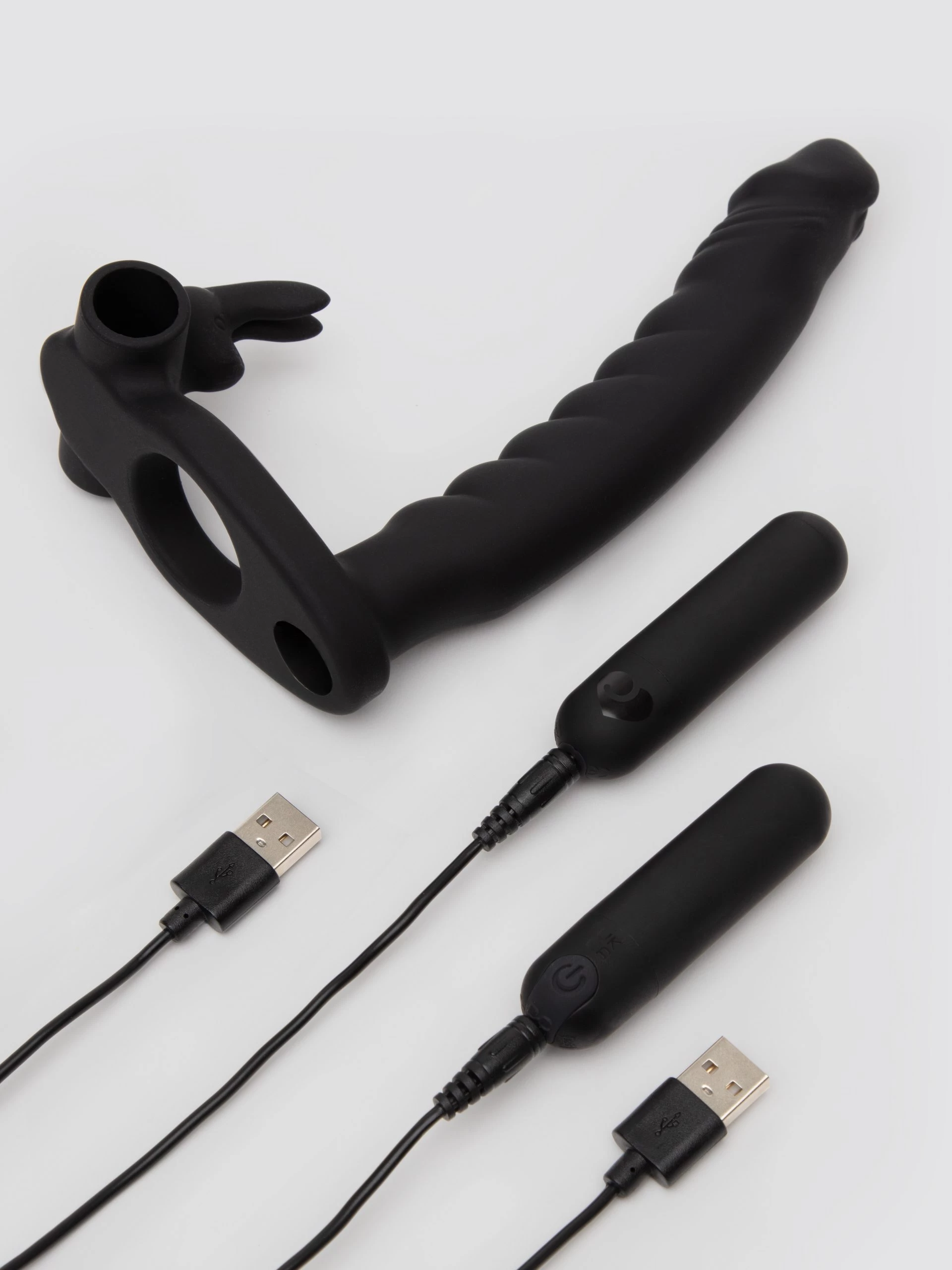Lovehoney Double Buzz Vibrating Rabbit Double Penetration Strap-On 7 Lovehoney Double Buzz Vibrating Rabbit Double Penetration Strap-On - Image 5