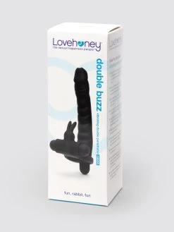 Lovehoney Double Buzz Vibrating Rabbit Double Penetration Strap-On 13 Lovehoney Double Buzz Vibrating Rabbit Double Penetration Strap-On -Online Sex toys shop 86054 a48263 black 005