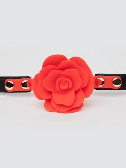 Lovehoney Wild Bloom Silicone Rose Ball Gag -Online Sex toys shop 86079 a48285 black 002