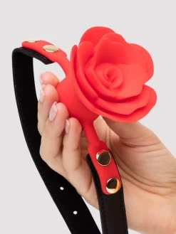 Lovehoney Wild Bloom Silicone Rose Ball Gag -Online Sex toys shop 86079 a48285 black 003