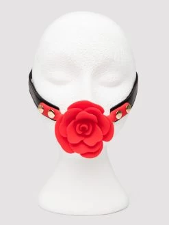 Lovehoney Wild Bloom Silicone Rose Ball Gag -Online Sex toys shop 86079 a48285 black 004