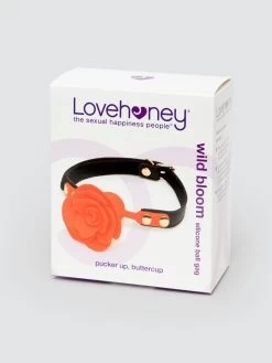 Lovehoney Wild Bloom Silicone Rose Ball Gag -Online Sex toys shop 86079 a48285 black 006