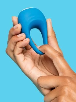 Lovehoney Mon Ami Silicone Vibrating Love Ring -Online Sex toys shop 86110 a48305 blue 004