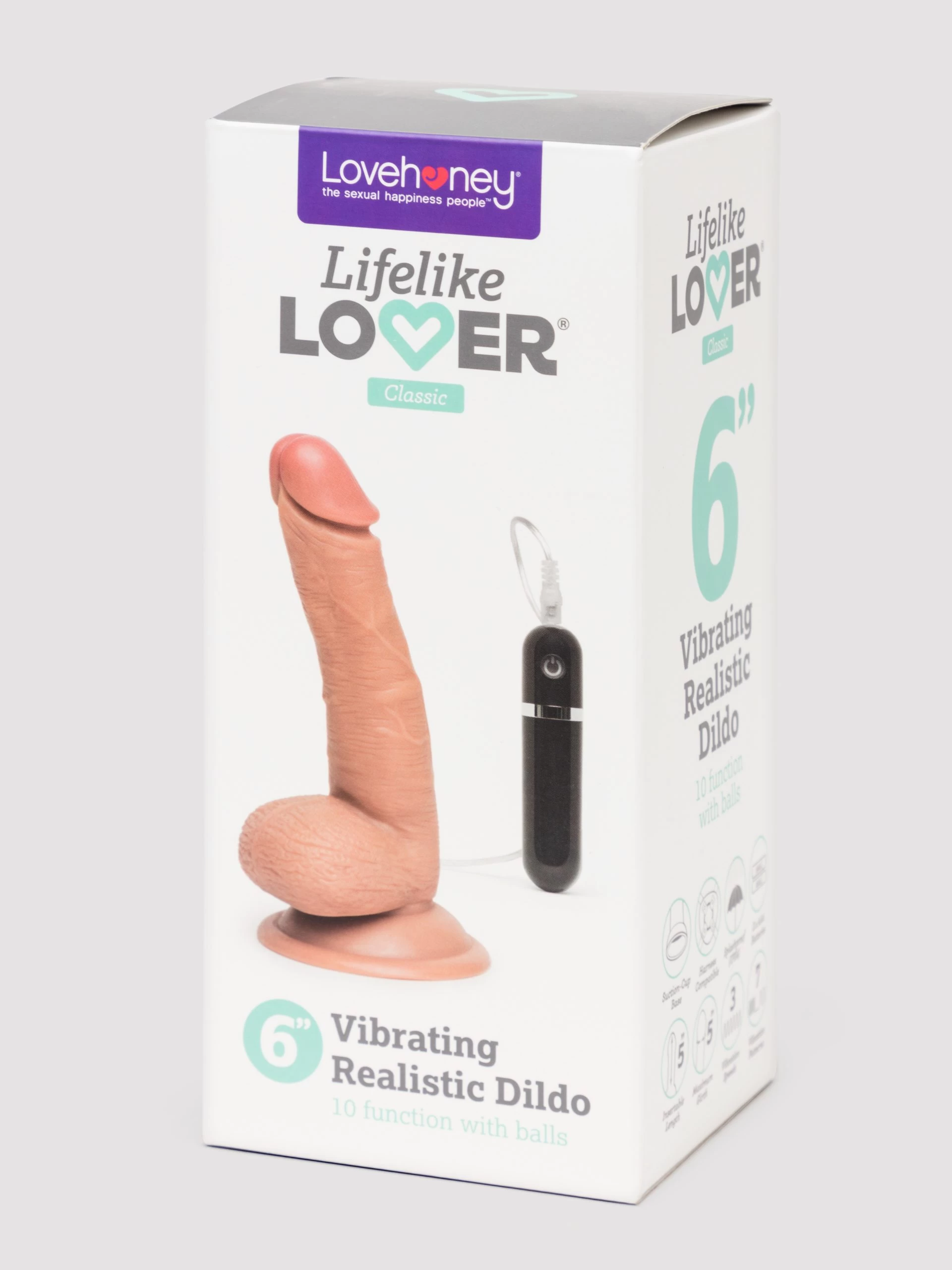 Lifelike Lover Classic Realistic Dildo Vibrator 6 Inch 8 Lifelike Lover Classic Realistic Dildo Vibrator 6 Inch - Image 6