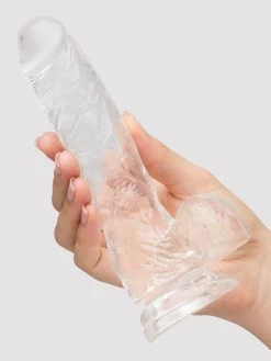 Lovehoney Enjoy Clear Dildo With Balls 7 Inch -Online Sex toys shop 86115 a48310 clear 004